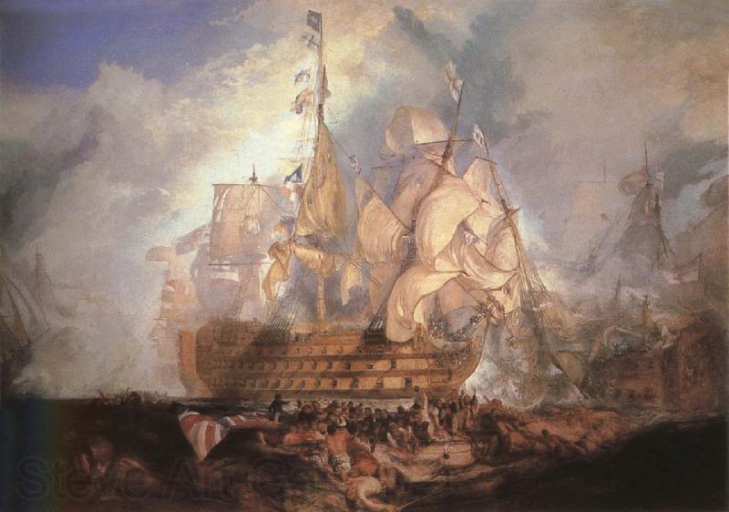 Joseph Mallord William Turner Sea fight Spain oil painting art